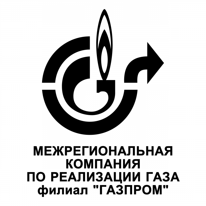 Gazprom Filial logo black rus