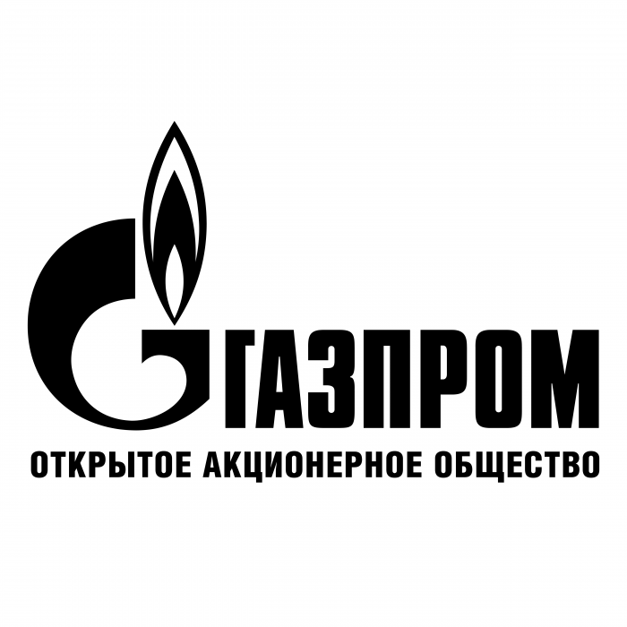 Gazprom logo black