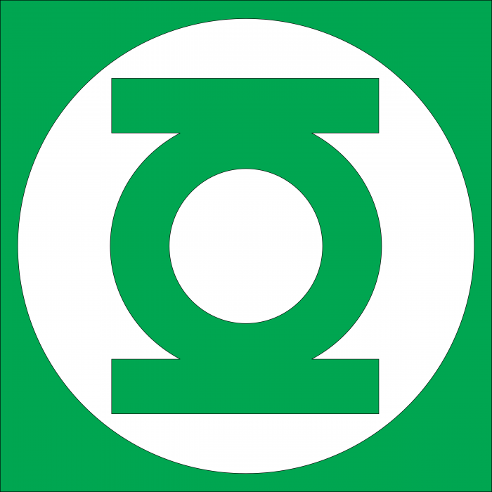 Green Lantern logo cube