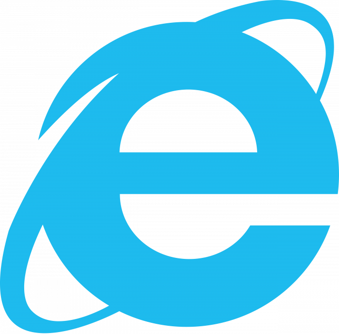 Internet Explorer logo blue