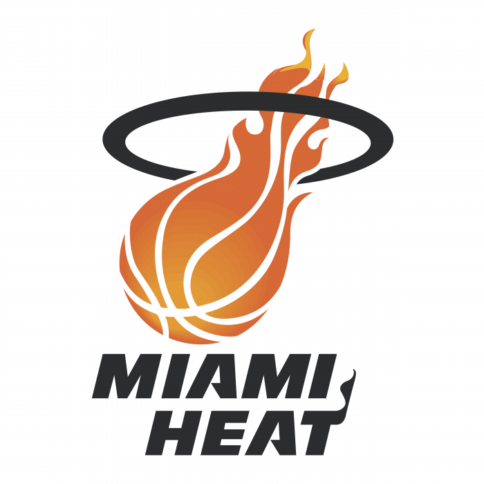 Miami Heat logo fire