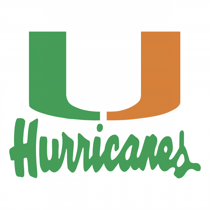Miami Hurricanes logo green