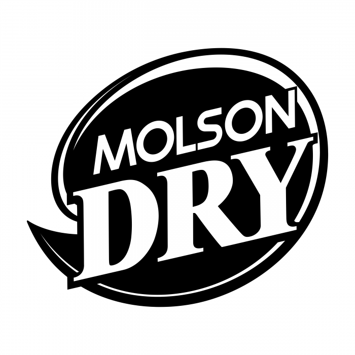 Molson Dry logo black