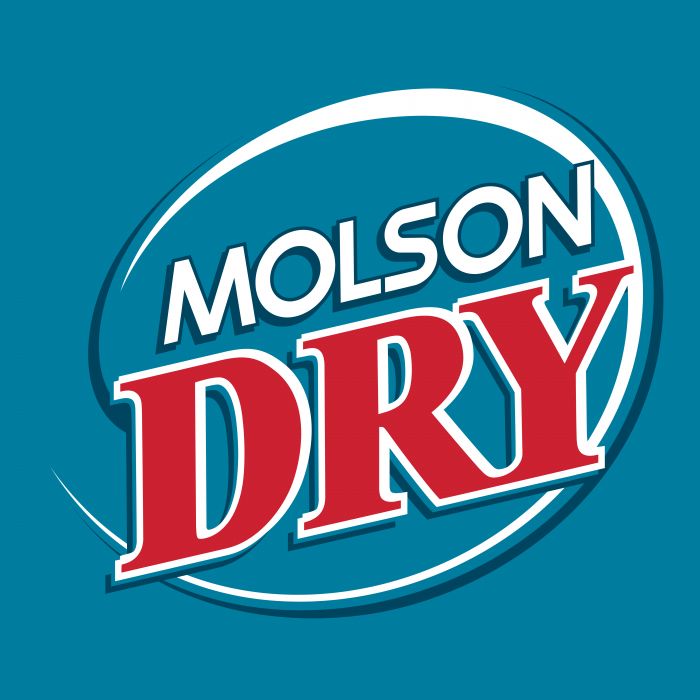 Molson Dry logo blue