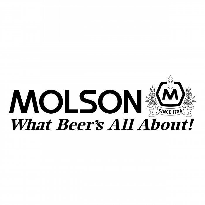 Molson logo blackM