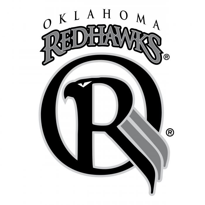 Oklahoma Redhawks logo grey