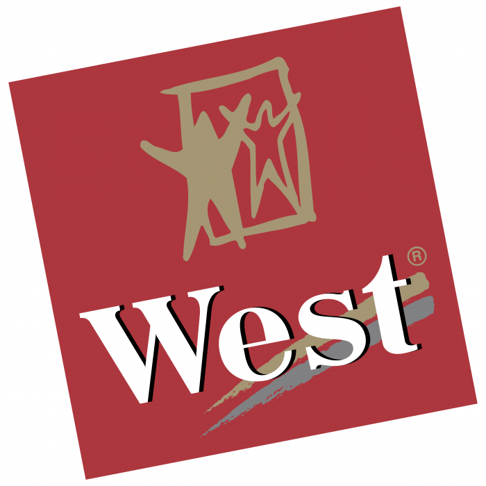 West logo red