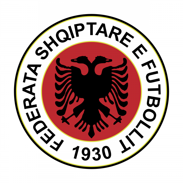 Albania Football Association logo red