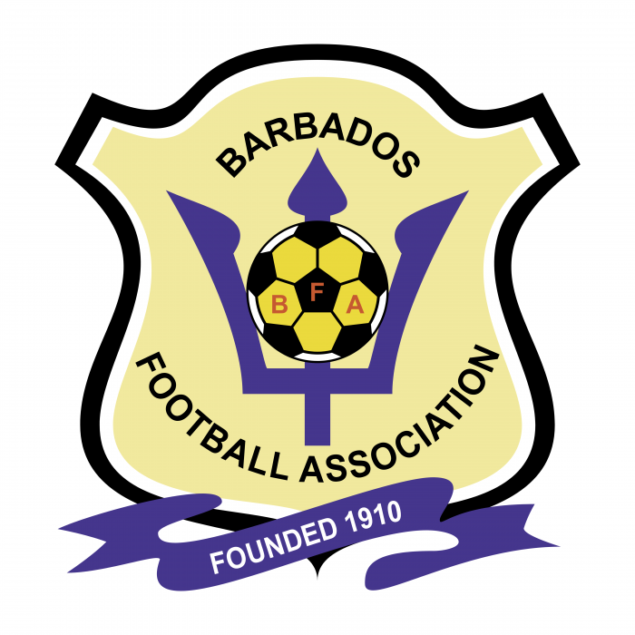 Barbados Football Association logo violet
