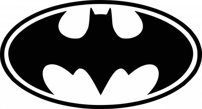 Batman logo black