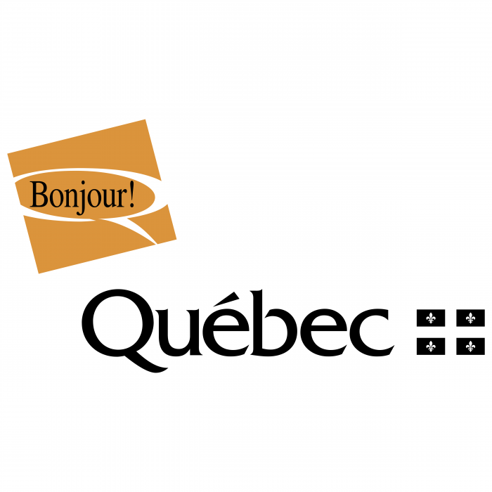Bonjour Quebec logo gold