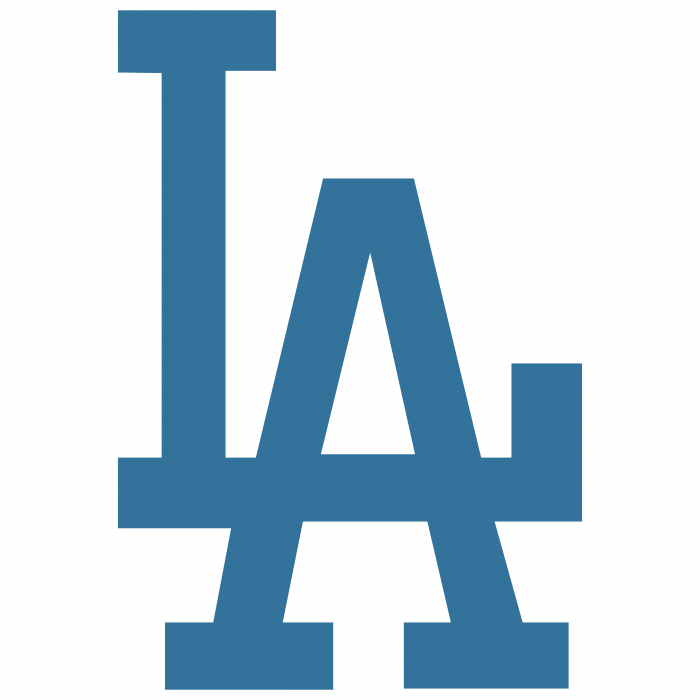 Los Angeles Dodgers logo LA blue