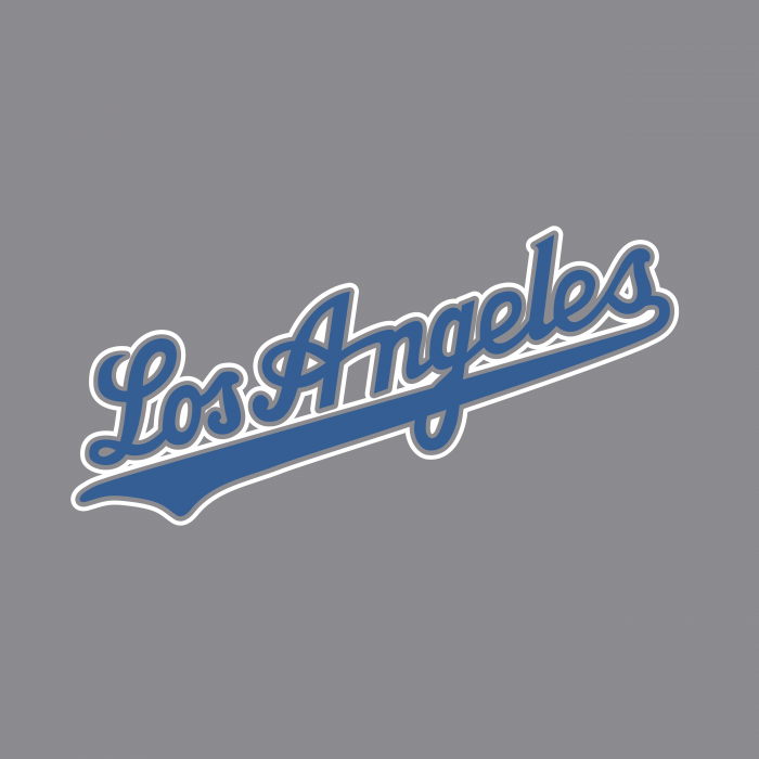 Los Angeles Dodgers logo grey