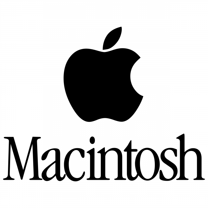 Macintosh logo black
