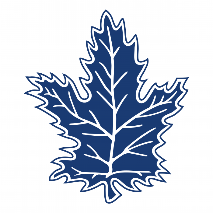 Toronto Maple Leafs logo blue leaf