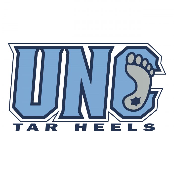 UNC Tar Heels logo blue