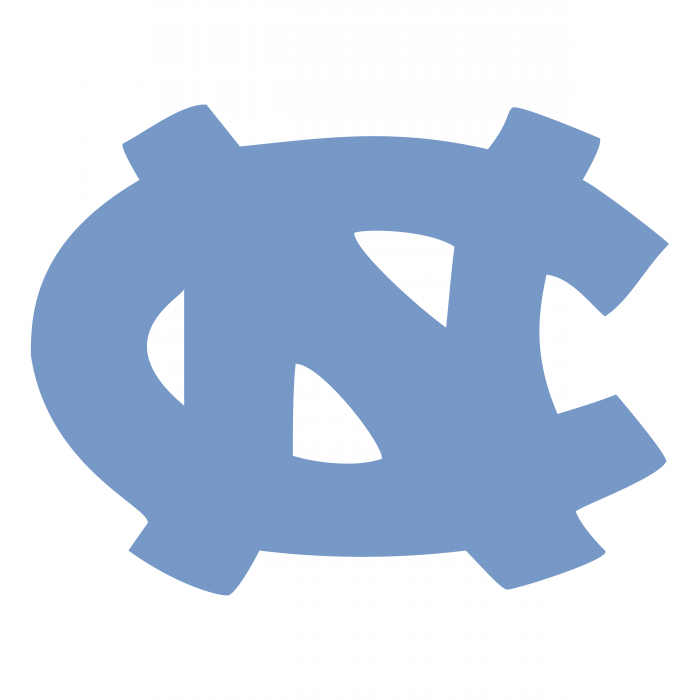 UNC Tar Heels logo light blue
