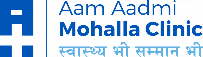 Aam Aadmi Mohalla Clinic logo blue