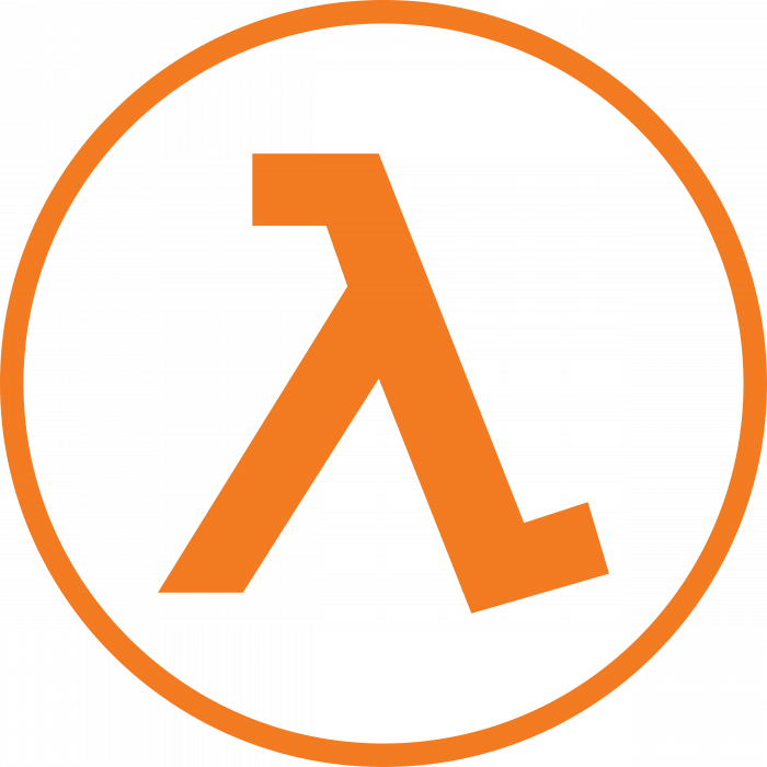 Half Life logo orange