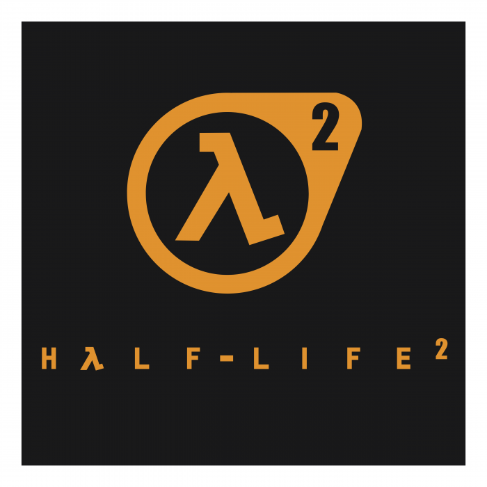 Half Life logo yellow
