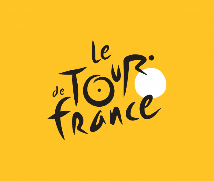 Le Tour de France logo yellow