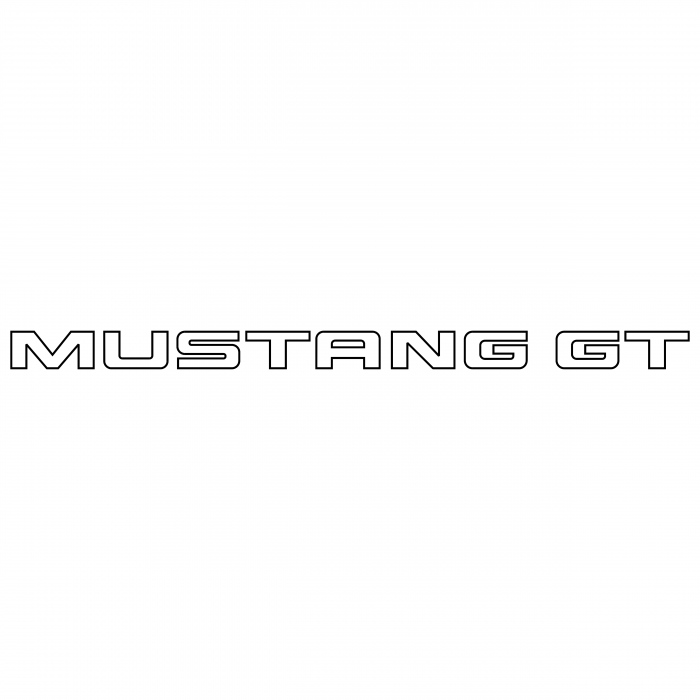 Mustang GT logo white