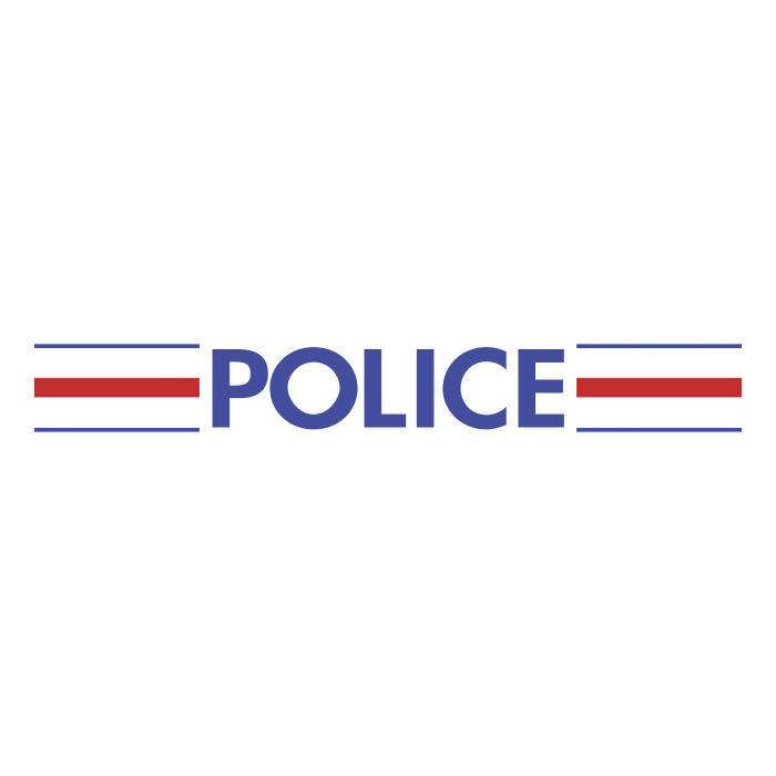 Police Nationale Francaise logo blue