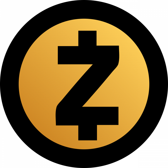 Zcash logo gold