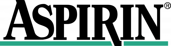 Aspirin logo turquoise