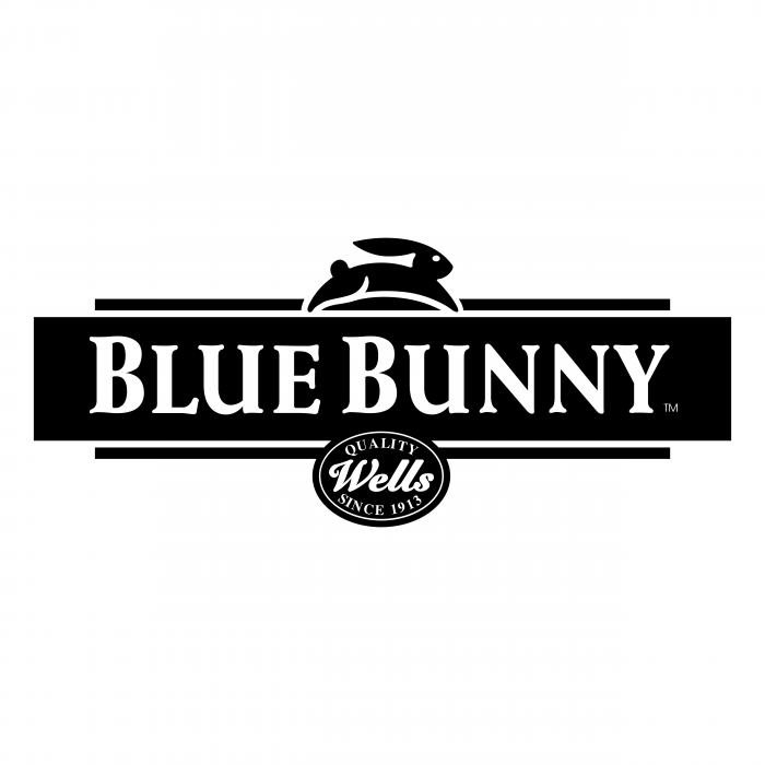 Blue Bunny logo black