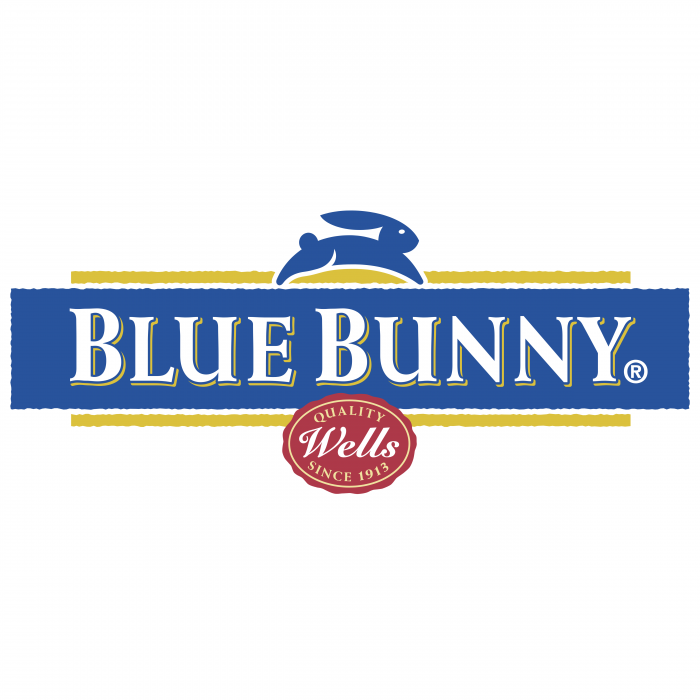 Blue Bunny logo blue