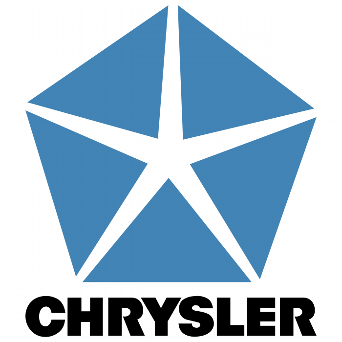 Chrysler logo blue