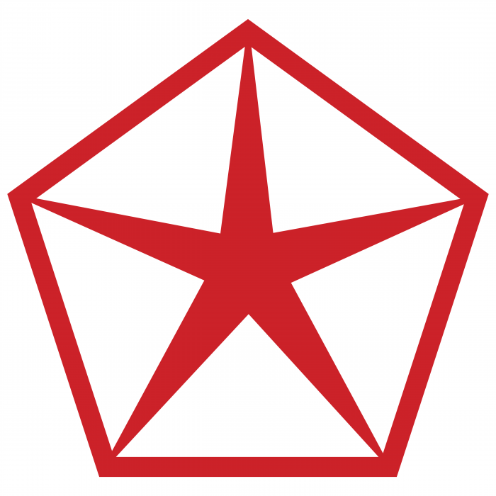 Chrysler logo red