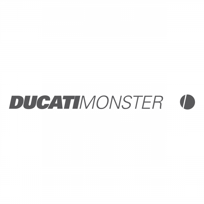 Ducati Monster logo grey