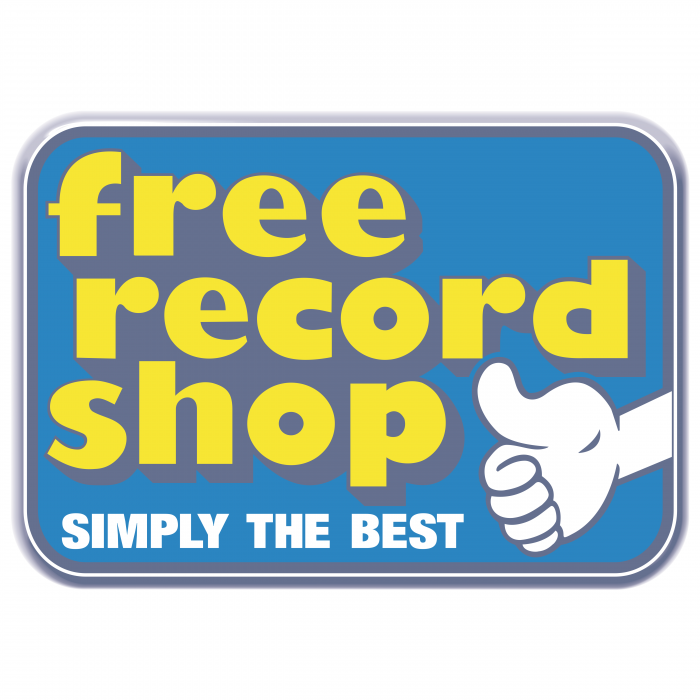 Free Record Shop logo blue
