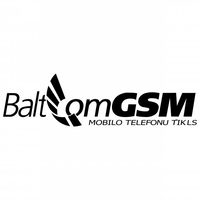 GSM Baltcom logo black