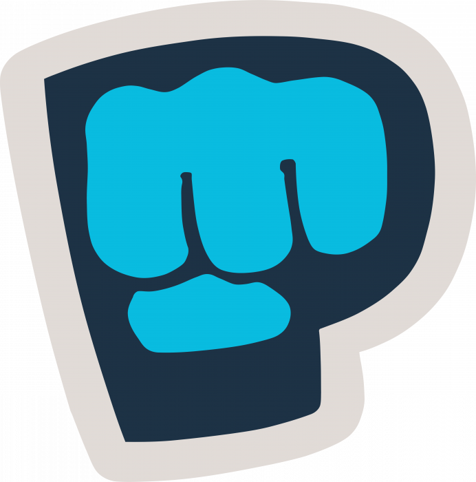 PewDiePie logo blue