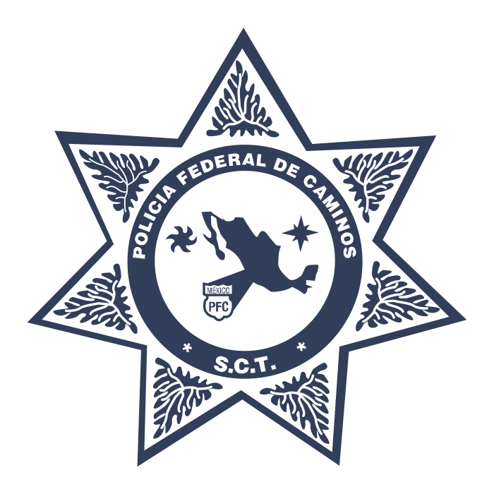 Policia Federal de Caminos Mexico logo blue