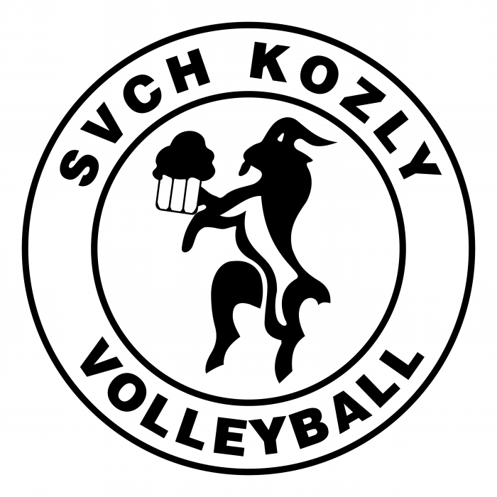 SVCH Kozly Volleyball logo black