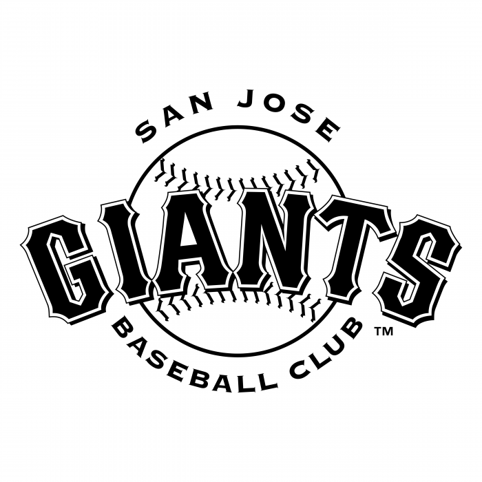 San Jose Giants logo black