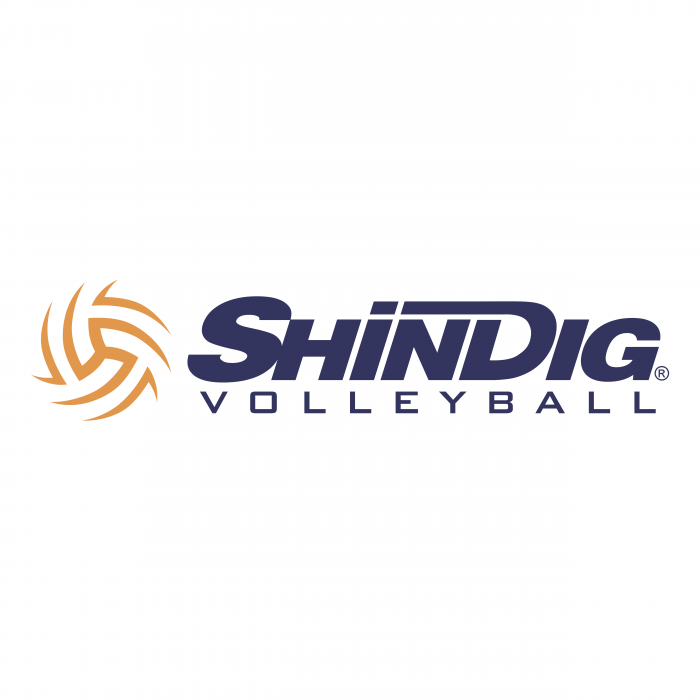 ShinDig Volleyball logo colour