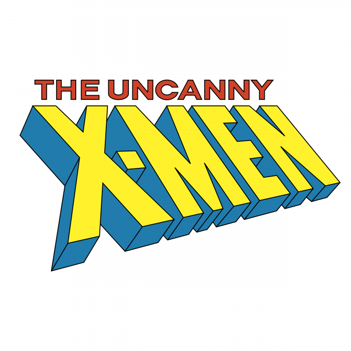 The Uncanny X Men logo yellow