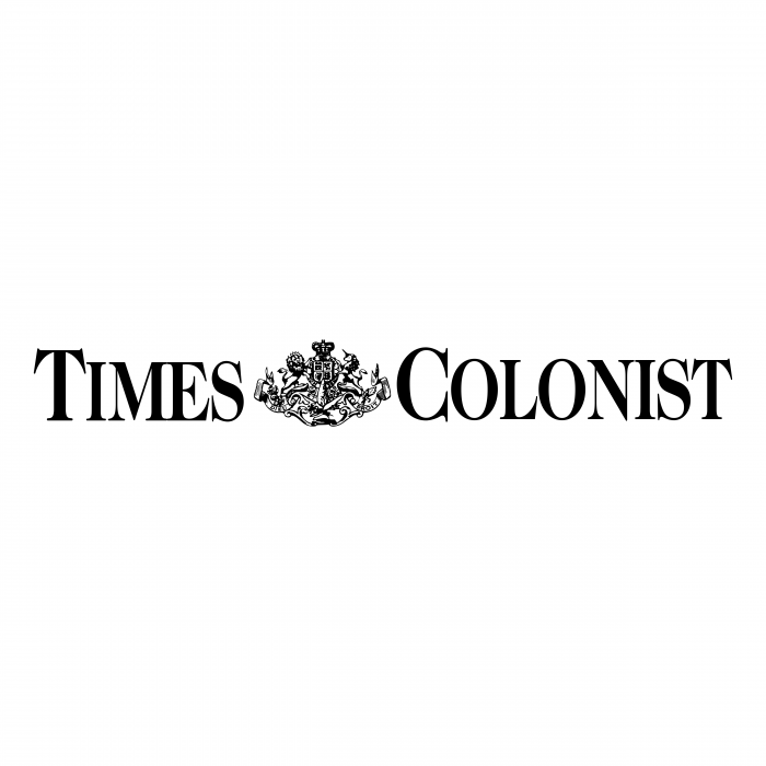 Times Colonist logo black