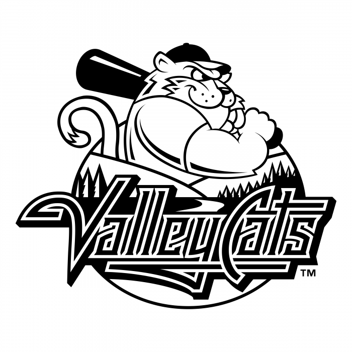 Tri City Valleycats logo black
