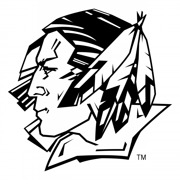 UND Fighting Sioux logo black
