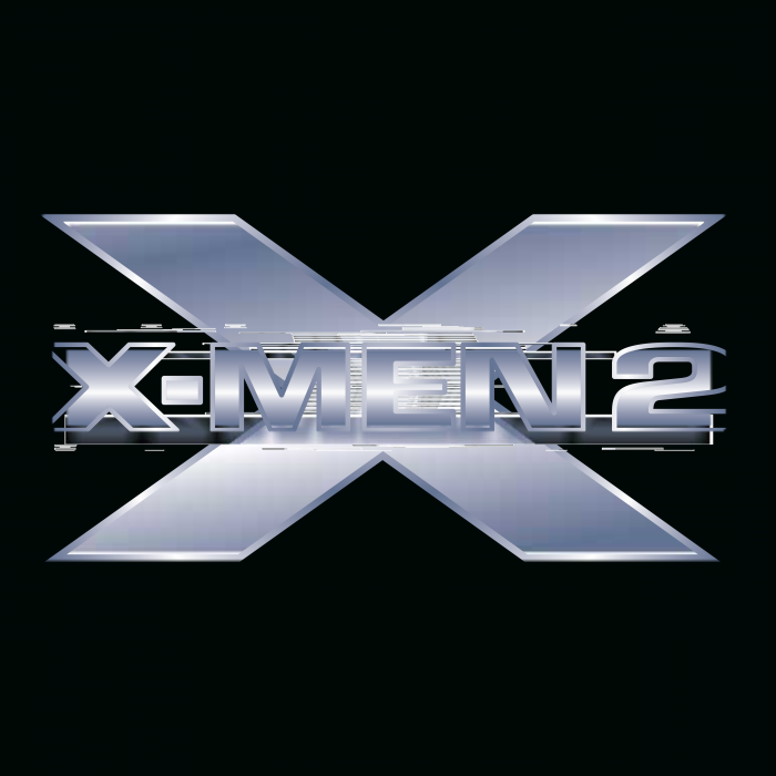 X Men logo silver