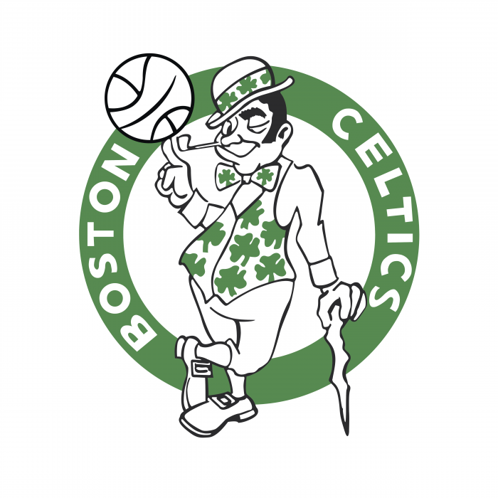 Boston Celtics logo white