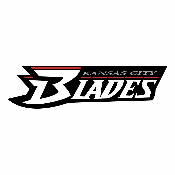 Kansas City Blades logo black
