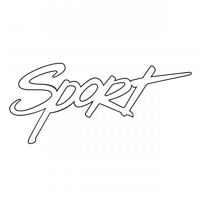Sport logo white