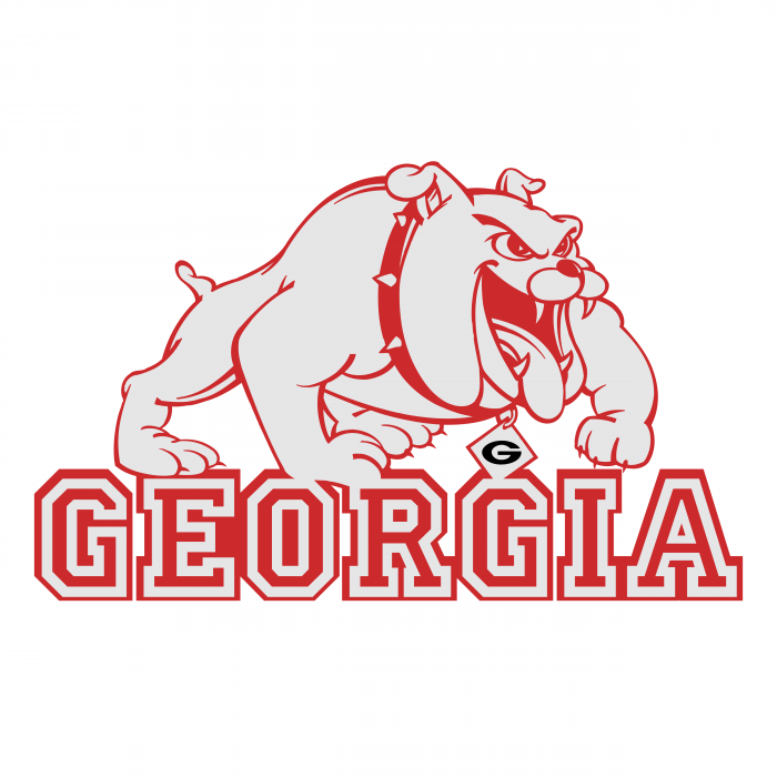 Georgia Bulldogs logo red